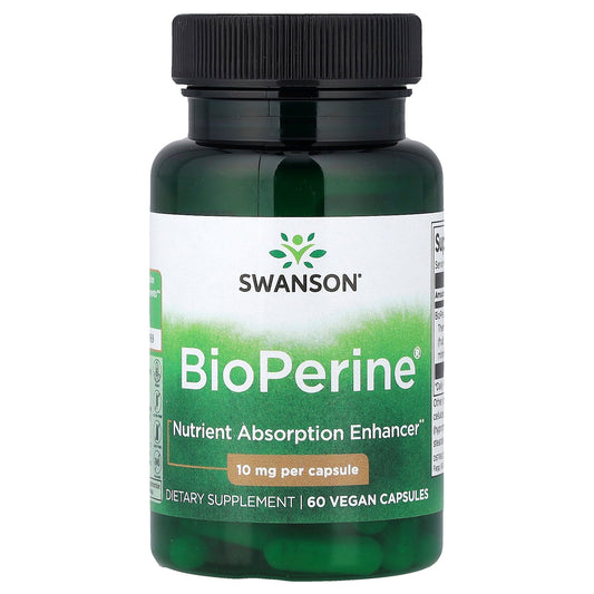 Swanson, BioPerine®, 10 mg, 60 Vegan Capsules
