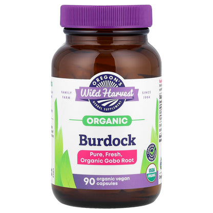 Oregon's Wild Harvest, Organic Burdock, 90 Organic Vegan Capsules (450 mg per Capsule)