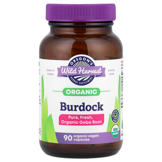 Oregon's Wild Harvest, Organic Burdock, 90 Organic Vegan Capsules (450 mg per Capsule)