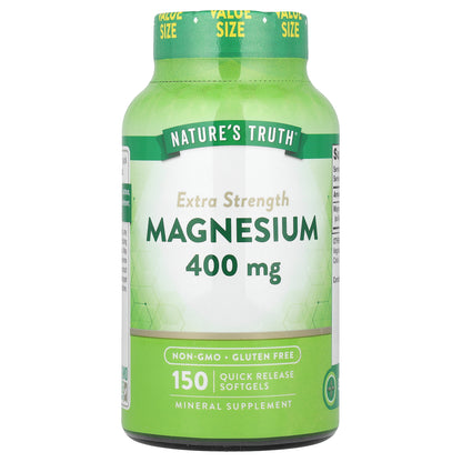 Nature's Truth, Magnesium, 400 mg, 150 Quick Release Softgels