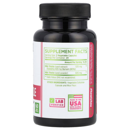 Zhou Nutrition, Milk Thistle, 60 Veggie Capsules (450 mg per Capsule)