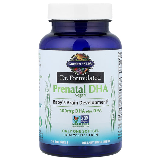 Garden of Life, Dr. Formulated, Vegan Prenatal DHA, 400 mg, 30 Softgels