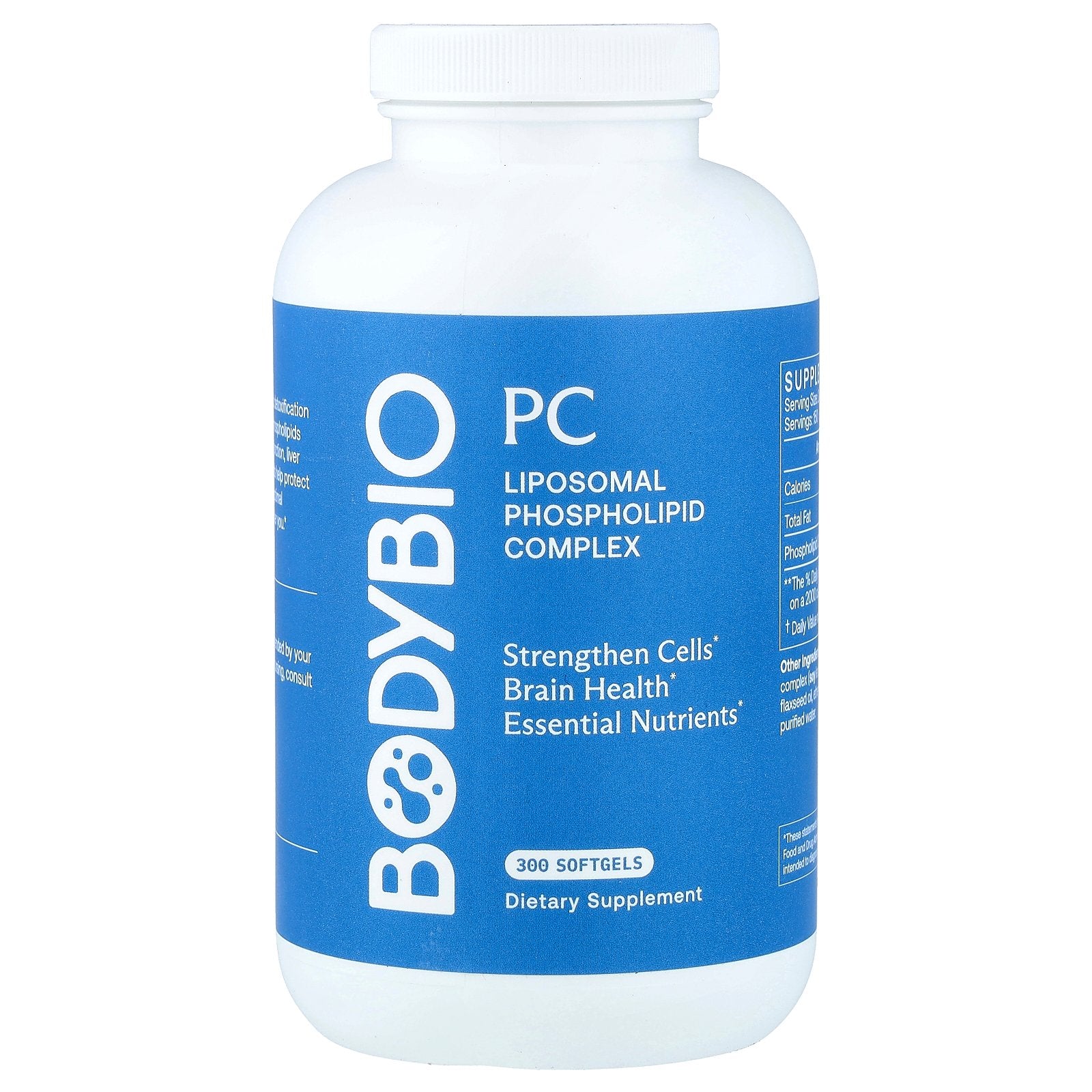 BodyBio, PC, Liposomal Phospholipid Complex, 300 Softgels (650 mg per Softgel)
