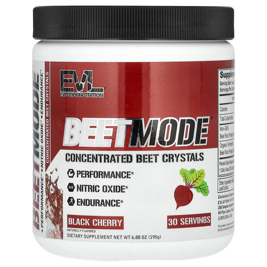 EVLution Nutrition, BeetMode, Concentrated Beet Crystals, Black Cherry, 6.88 oz (195 g)