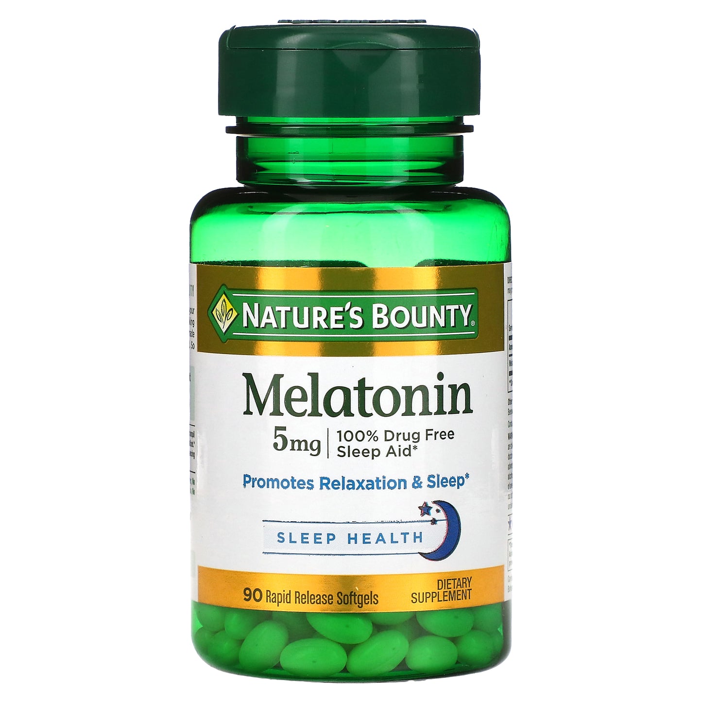 Nature's Bounty, Melatonin, 5 mg, 90 Rapid Release Softgels