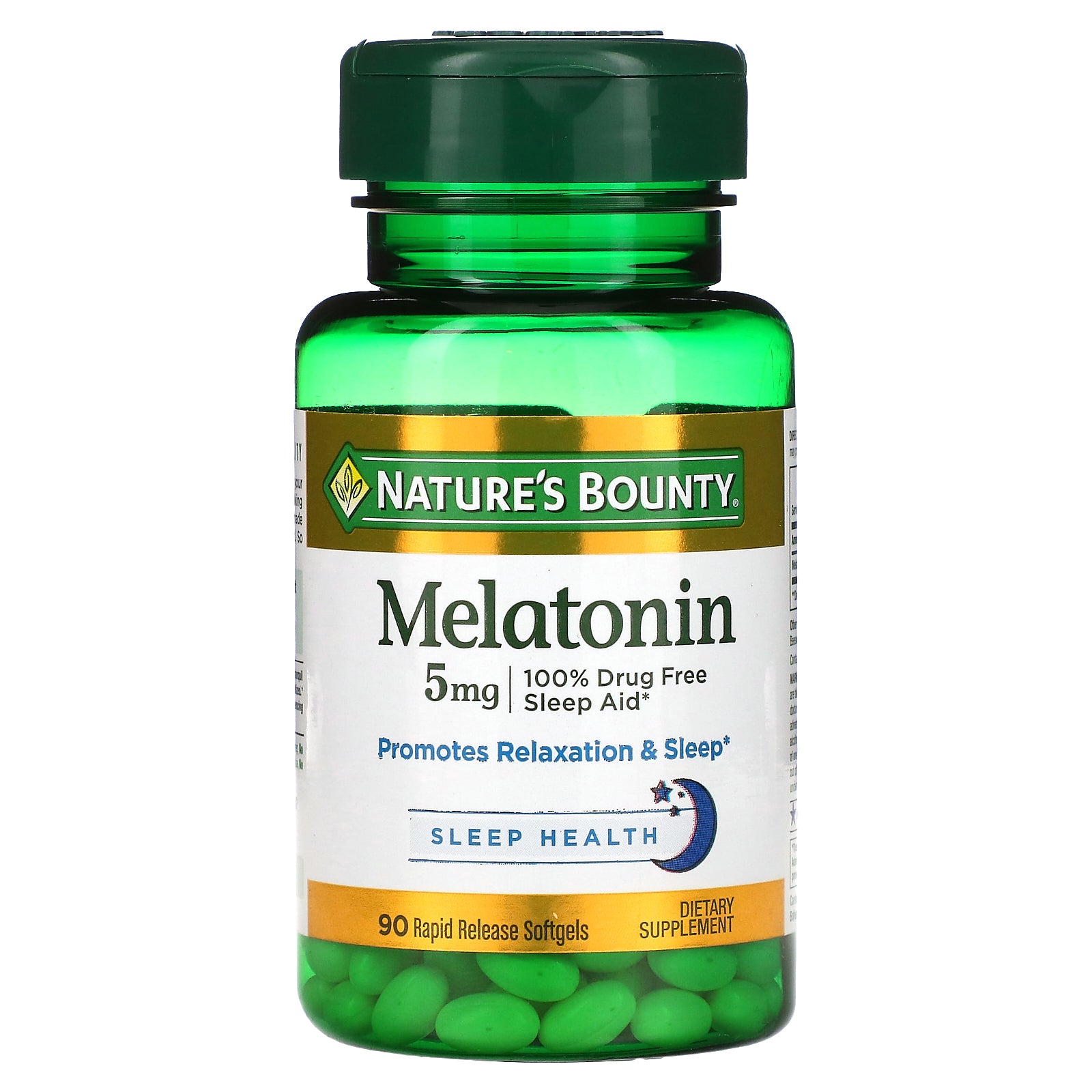 Nature's Bounty, Melatonin, 5 mg, 90 Rapid Release Softgels