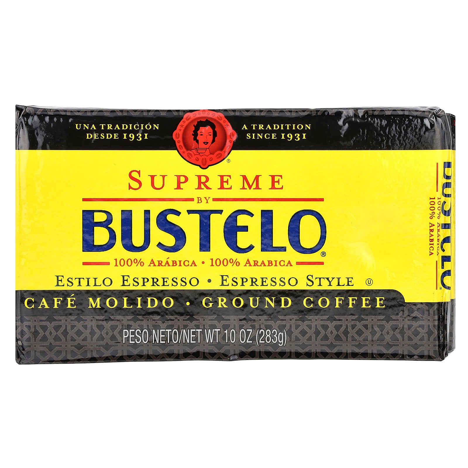 Café Bustelo, Supreme by Bustelo, Espresso Style Ground Coffee, 10 oz (283 g)