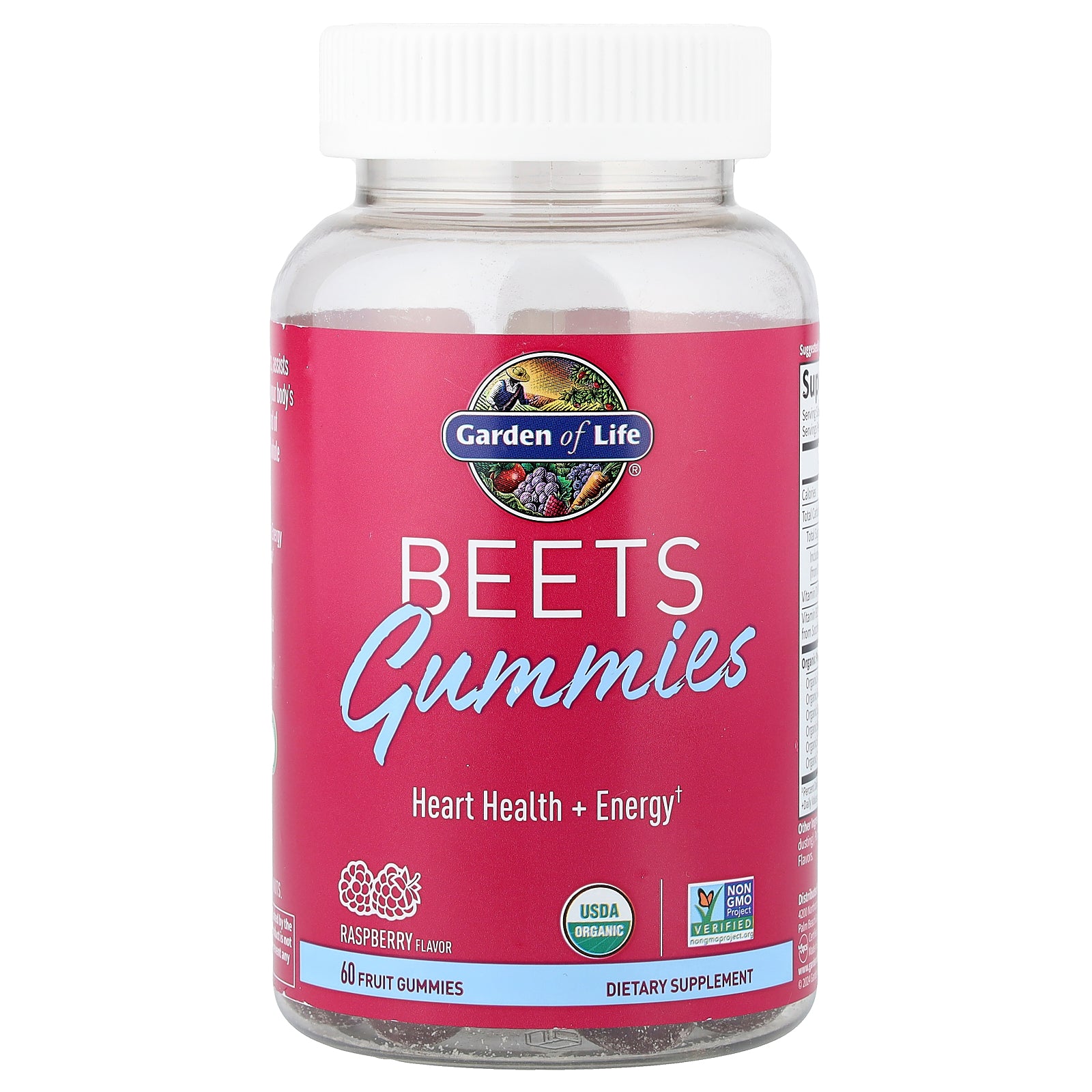 Garden of Life, Beets Gummies, Raspberry, 60 Fruit Gummies