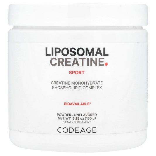 Codeage, Sport, Liposomal Creatine Powder, Unflavored, 5.29 oz (150 g)