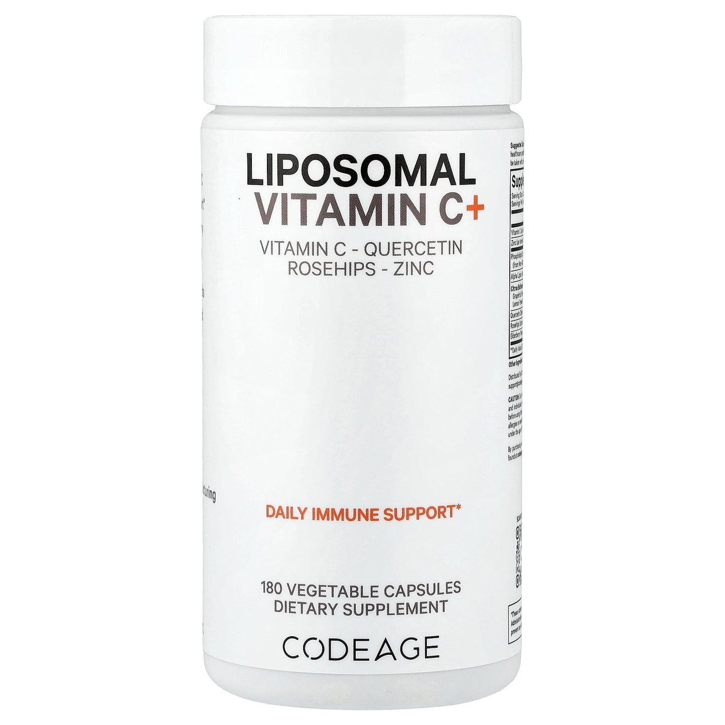 Codeage, Liposomal Vitamin C+, 180 Vegetable Capsules