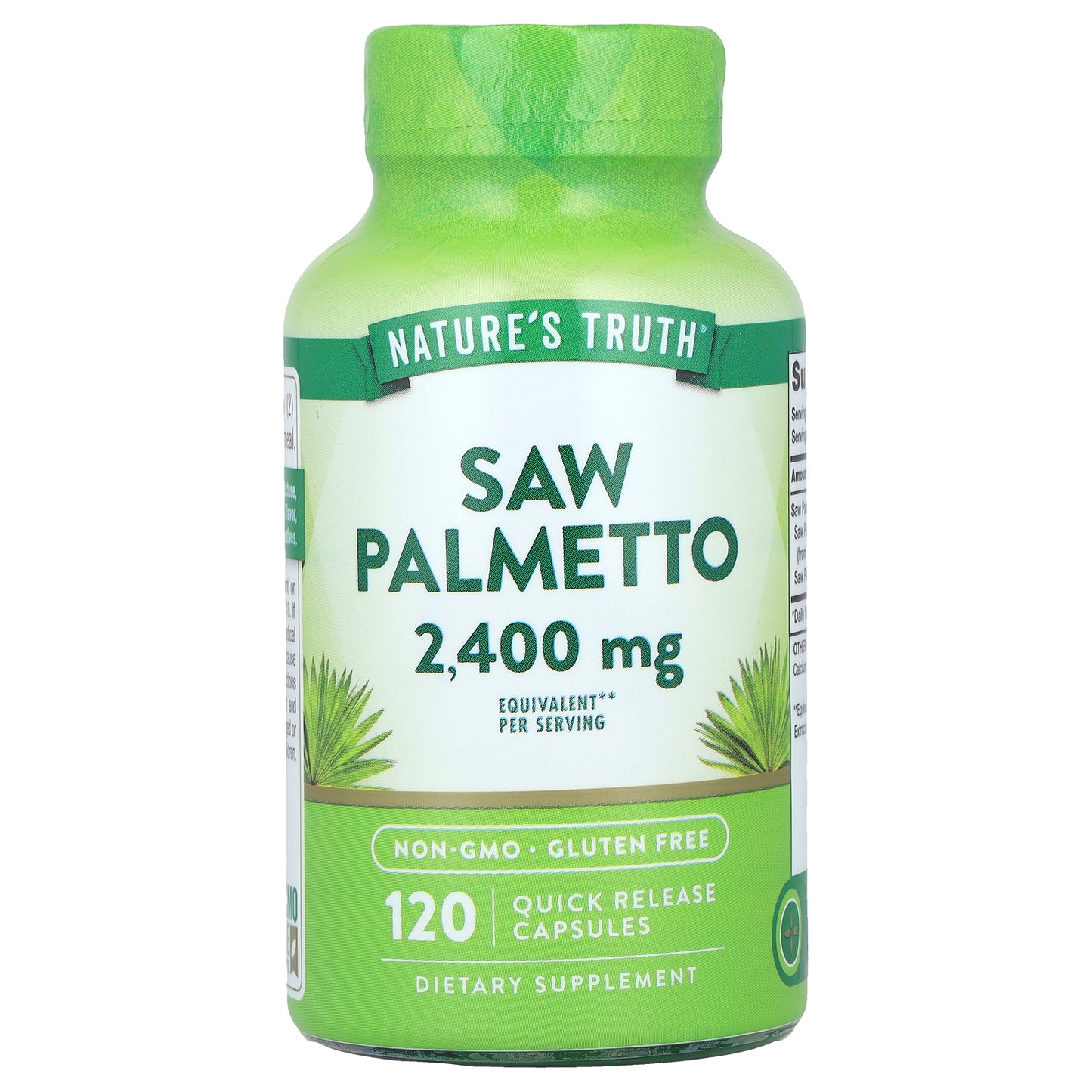 Nature's Truth, Saw Palmetto, 120 Quick Release Capsules (1,200 mg per Capsule)