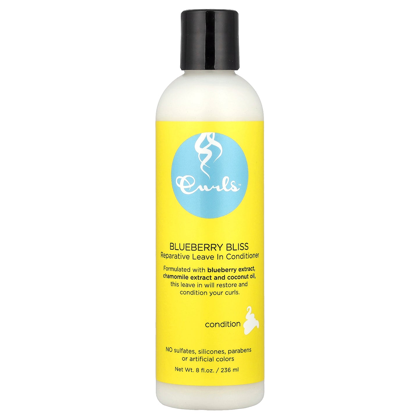 Curls, Reparative Leave In Conditioner, Blueberry Bliss, 8 fl oz (236 ml)
