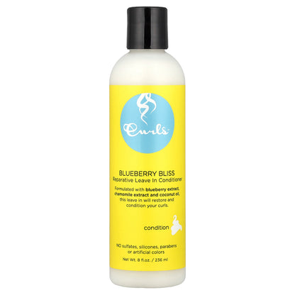 Curls, Reparative Leave In Conditioner, Blueberry Bliss, 8 fl oz (236 ml)