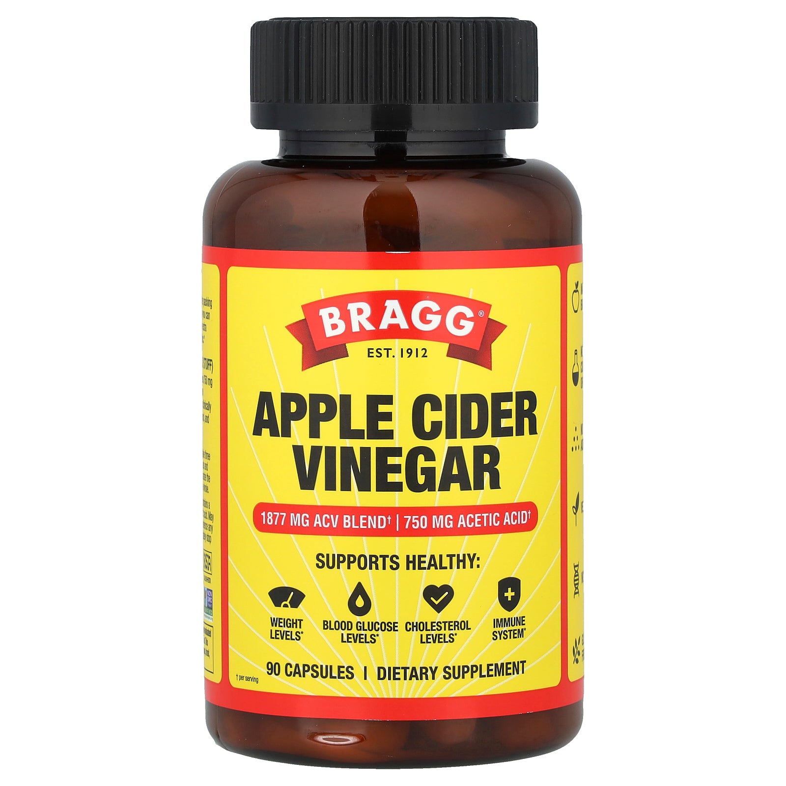 Bragg, Apple Cider Vinegar , 90 Capsules