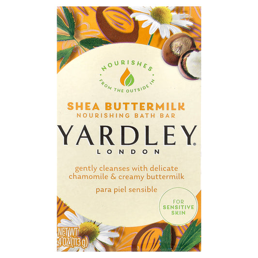 Yardley London, Nourishing Bath Bar, Shea Buttermilk, 4 oz (113 g)