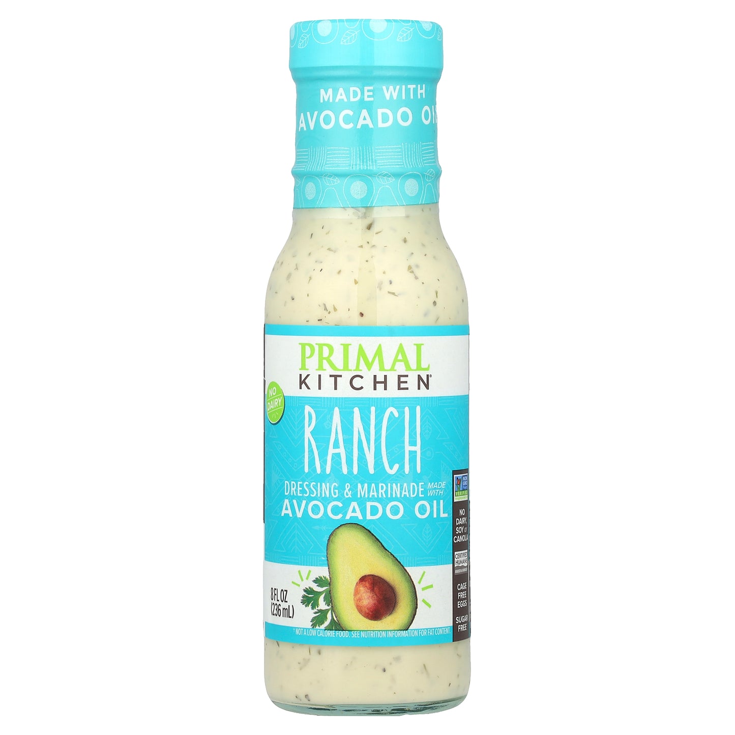 Primal Kitchen, Dressing & Marinade Made with Avocado Oil, Ranch, 8 fl oz (236 ml)