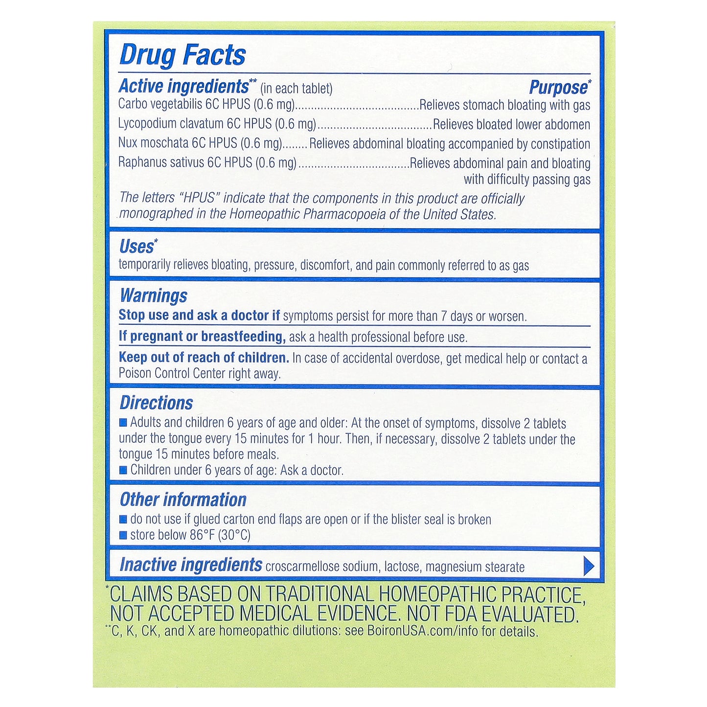 Boiron, Gasalia,  Meltaway Tablets, Unflavored, 60 Meltaway Tablets