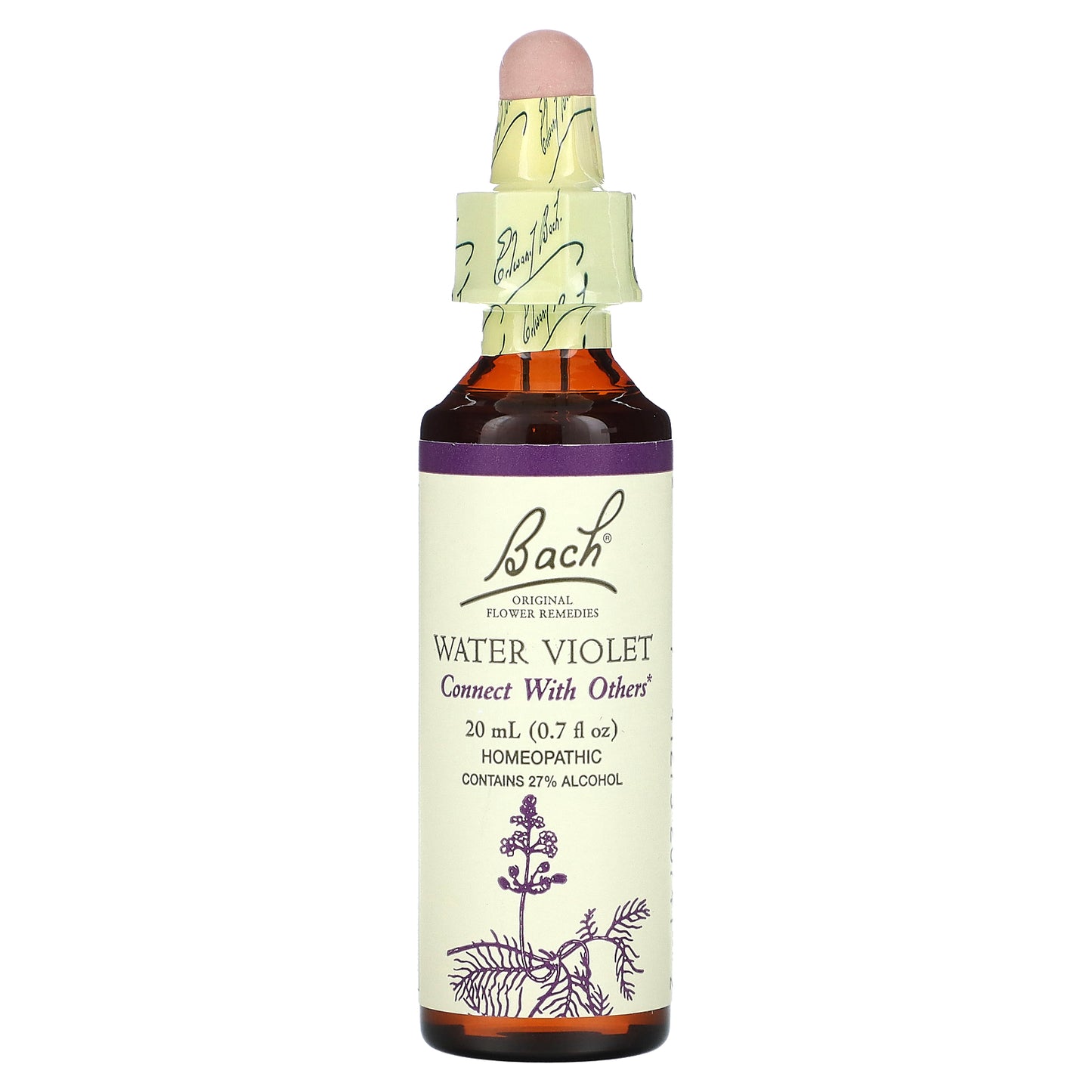 Bach, Original Flower Remedies, Water Violet, 0.7 fl oz (20 ml)