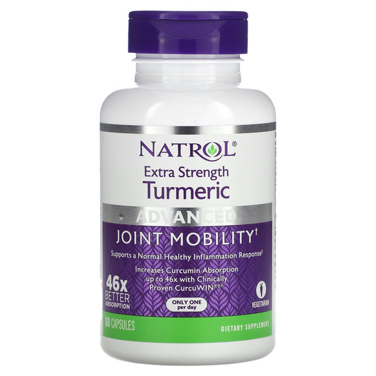 Natrol, Extra Strength Turmeric, Advanced, 60 Capsules