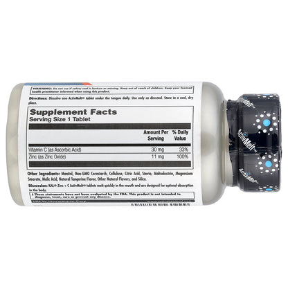 KAL, Zinc + C, Tangerine, 90 Micro Tablets