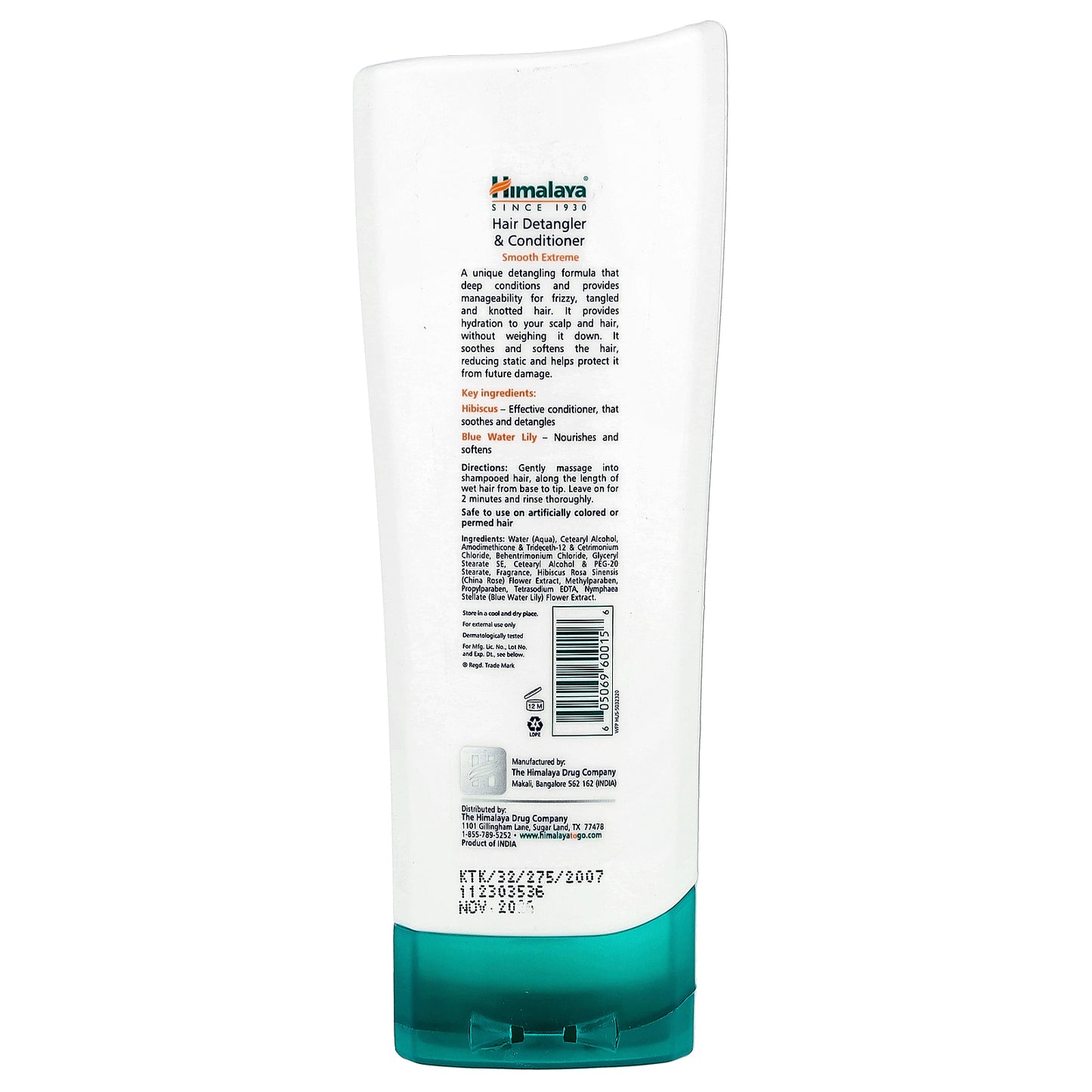 Himalaya, Hair Detangler & Conditioner, Hibiscus, Blue Water Lily, All Hair Types, 5.07 fl oz (150 ml)