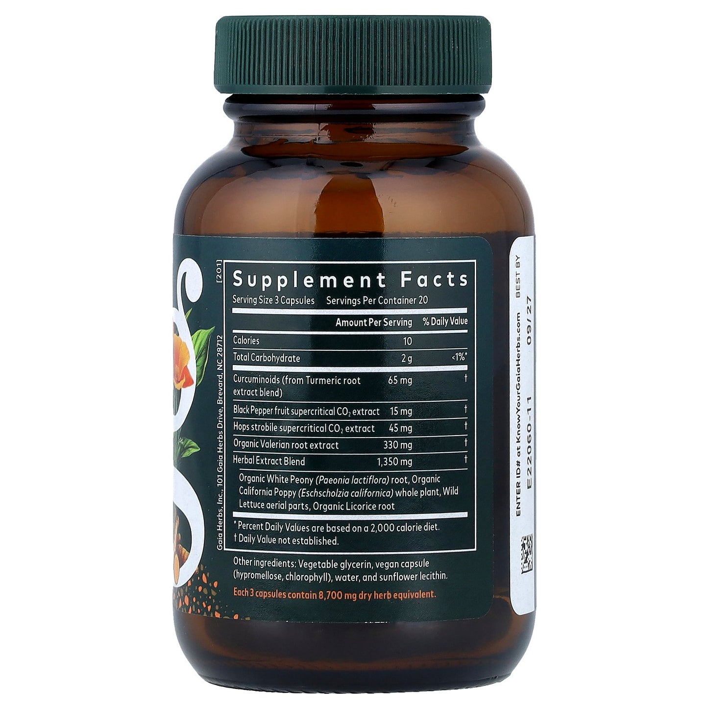 Gaia Herbs, Turmeric Supreme®, Ache PM , 60 Liquid Phyto-Caps®