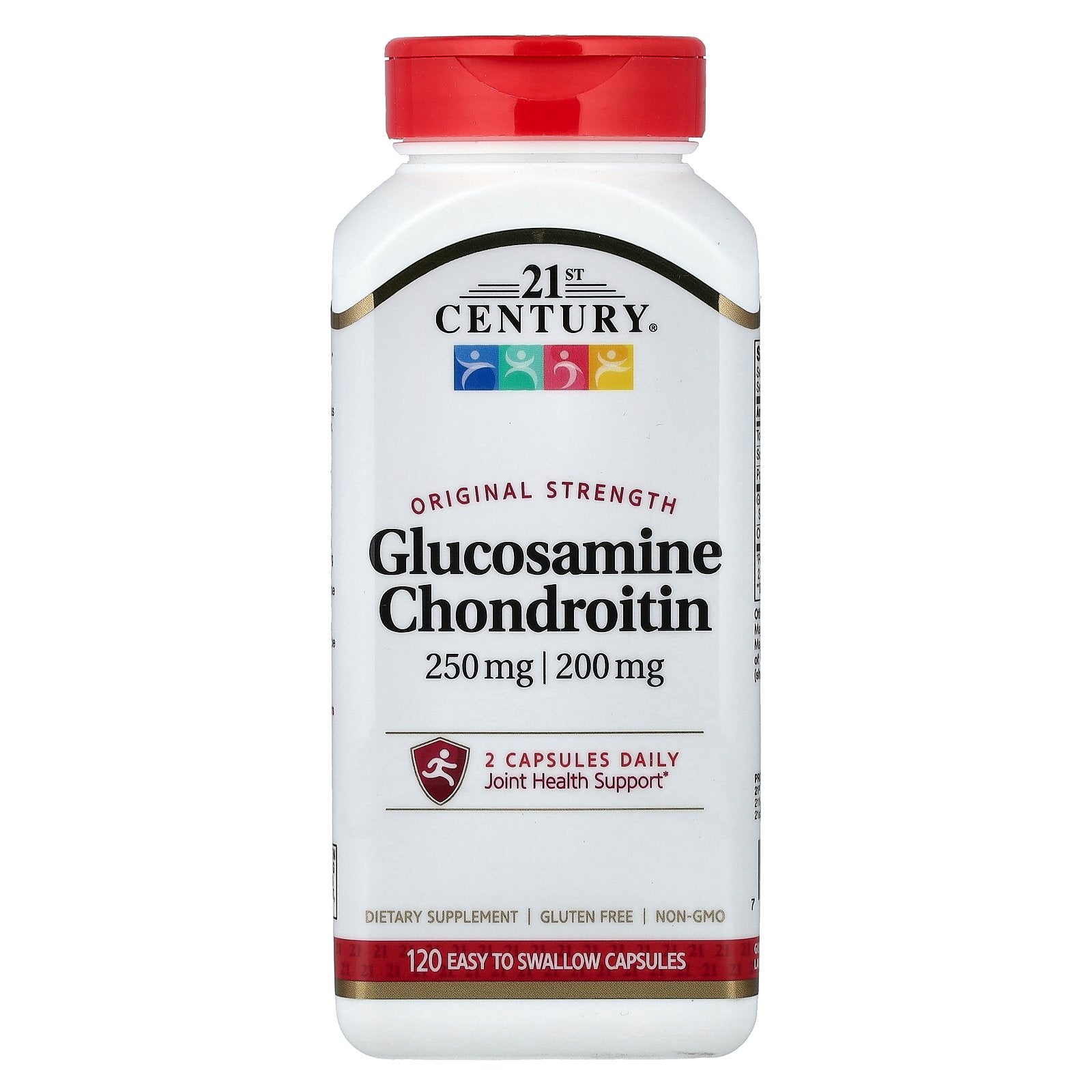 21st Century, Glucosamine Chondroitin, 250 mg/200 mg, 120 Easy To Swallow Capsules