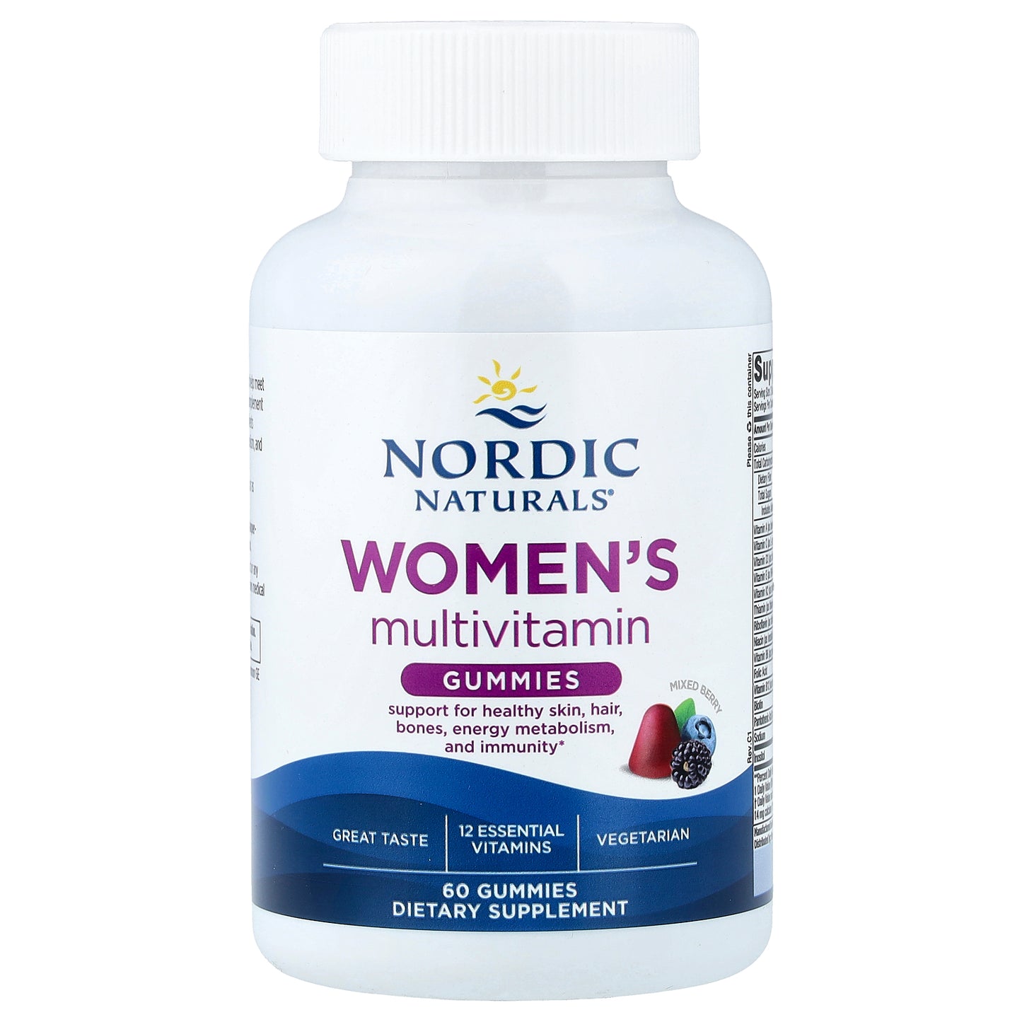 Nordic Naturals, Women's Multivitamin Gummies, Mixed Berry, 60 Gummies