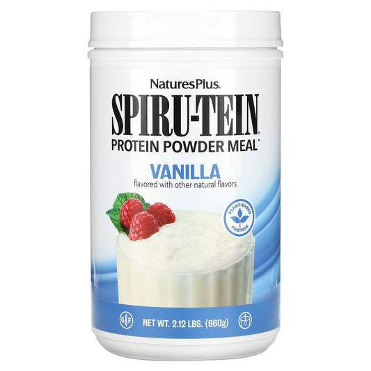 NaturesPlus, Spiru-Tein, Protein Powder Meal, Vanilla, 2.12 lbs (960 g)