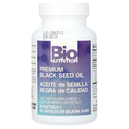 Bio Nutrition, Premium Black Seed Oil, 90 Softgels (500 mg per Softgel)
