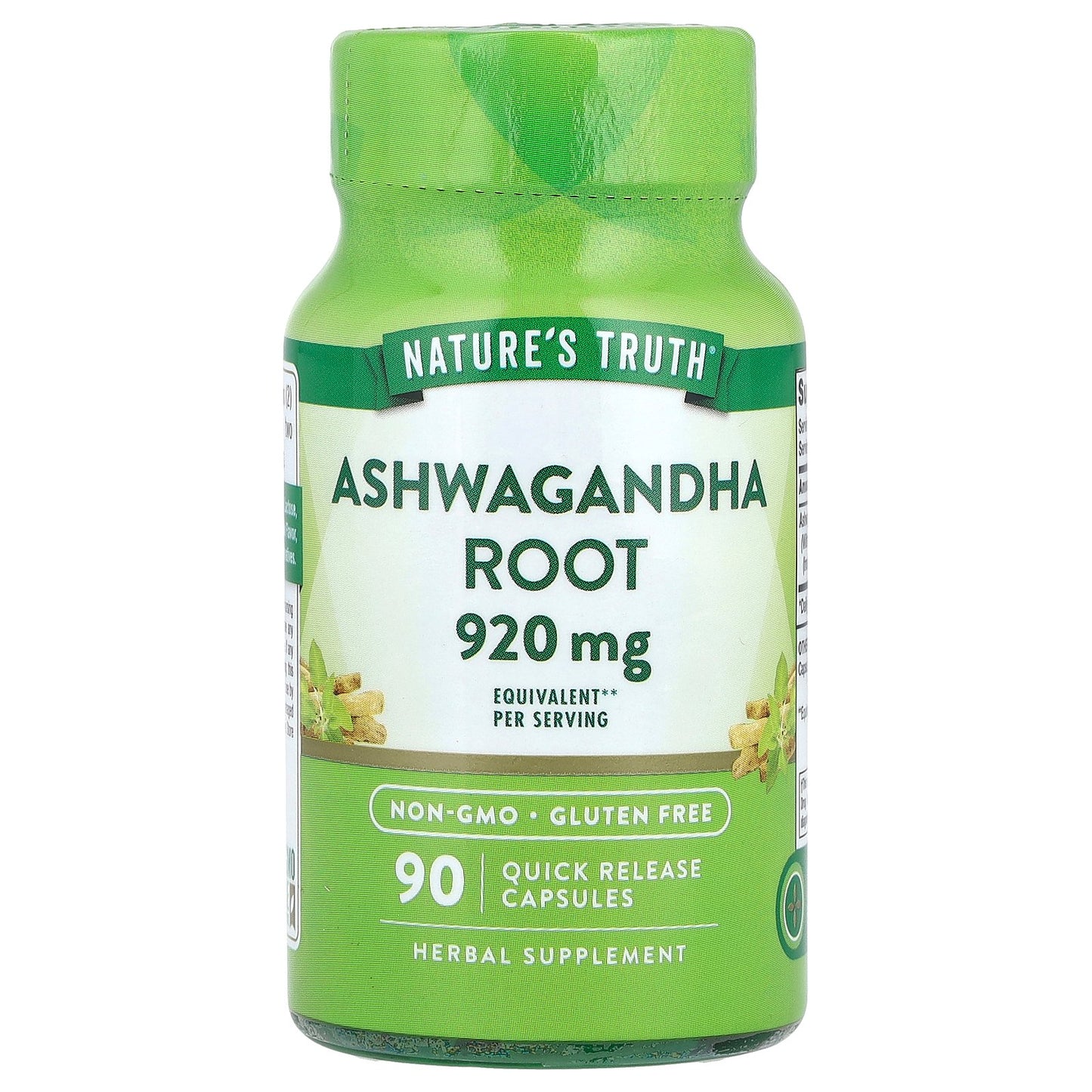 Nature's Truth, Ashwagandha Root, 90 Quick Release Capsules (460 mg per Capsule)