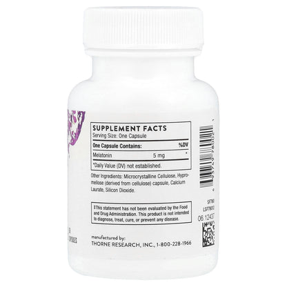 Thorne, Melaton-5™, 60 Capsules (5 mg per Capsule)