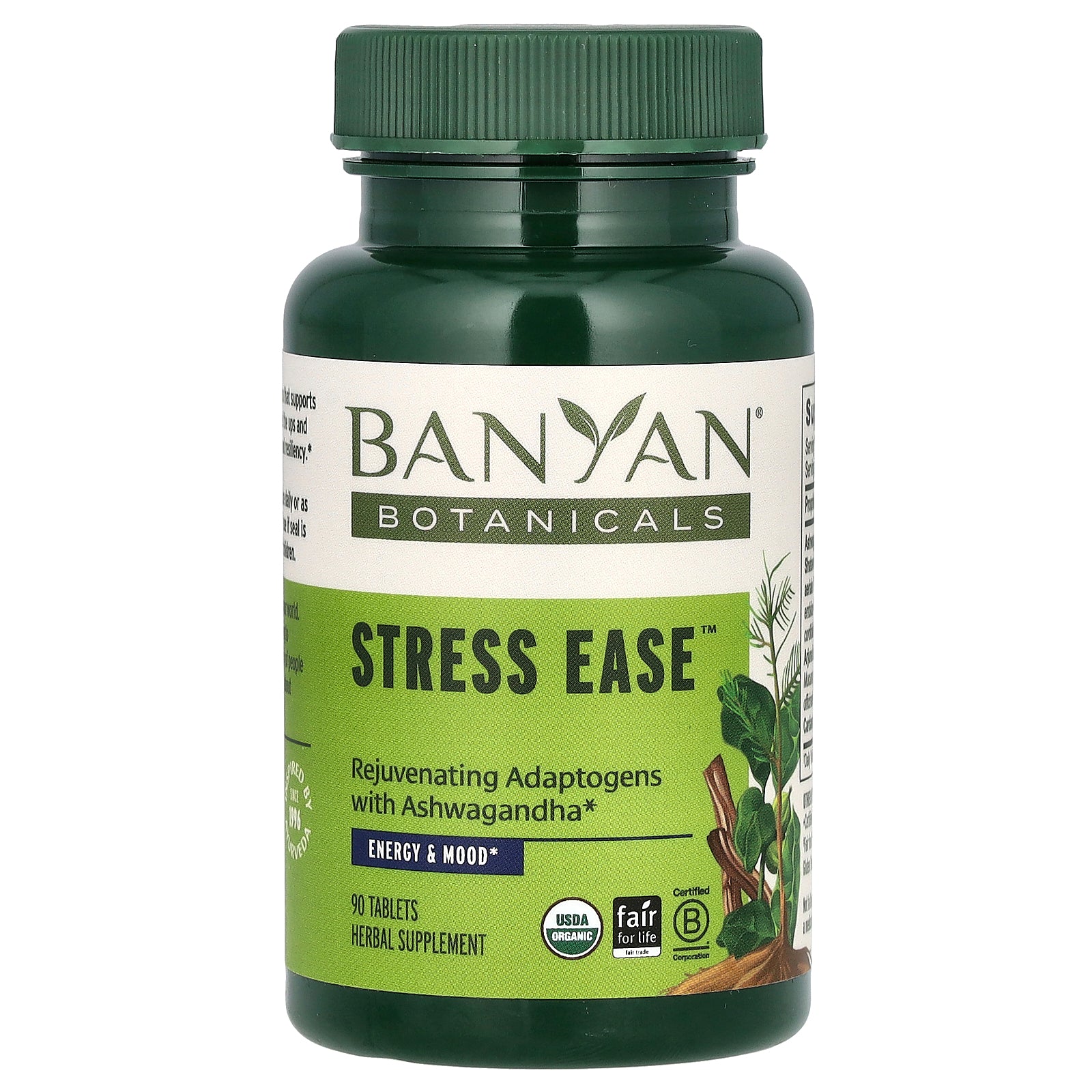 Banyan Botanicals, Stress Ease, 90 Tablets