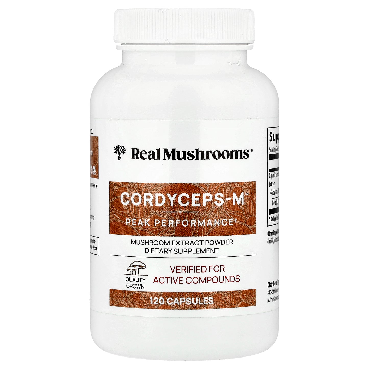 Real Mushrooms, Cordycep-M™, 120 Capsules