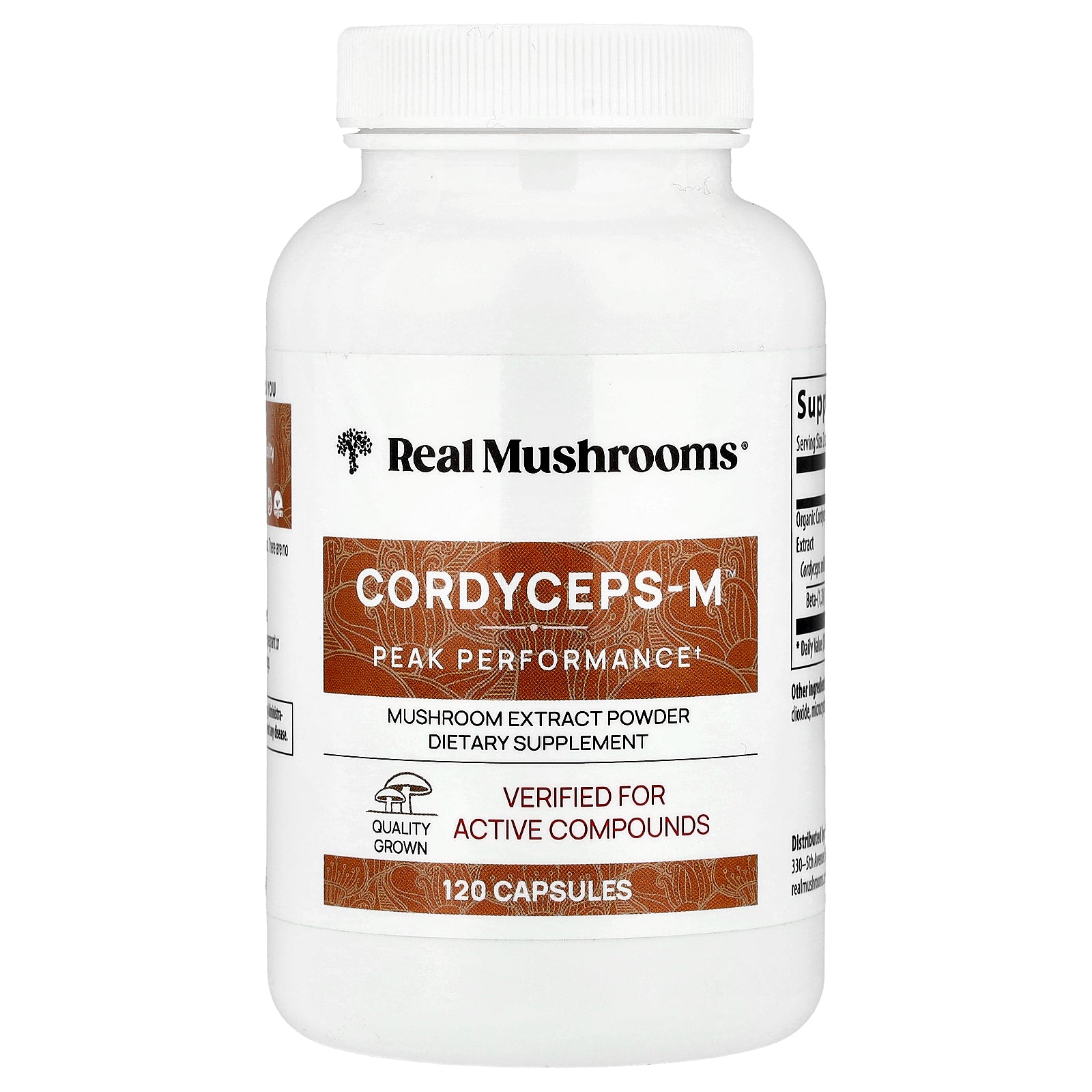 Real Mushrooms, Cordycep-M™, 120 Capsules