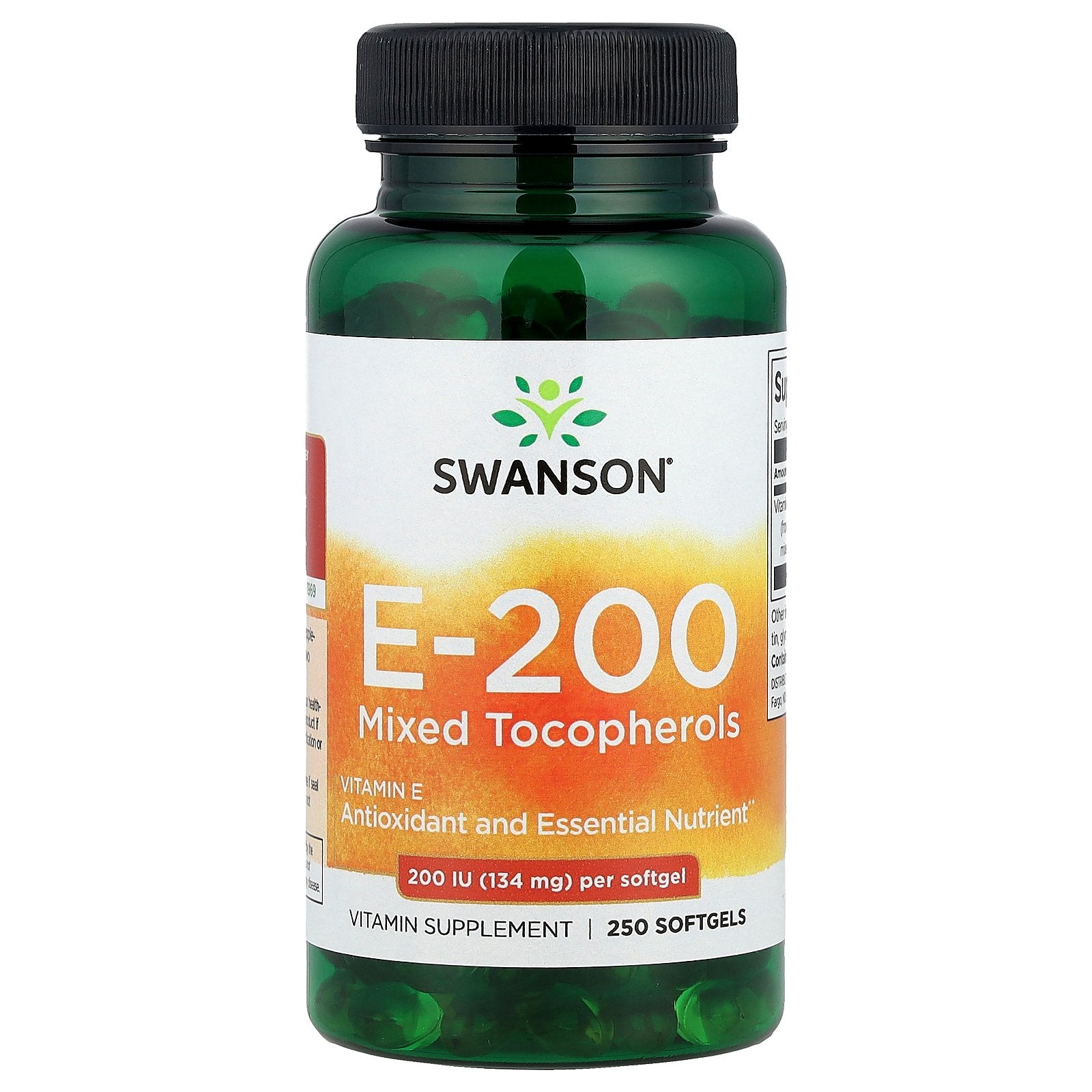 Swanson, E-200 Mixed Tocopherols, 134 mg (200 IU), 250 Softgels