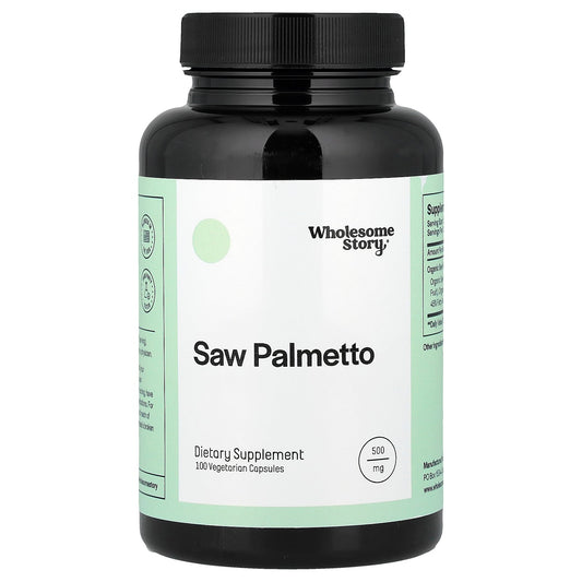 Wholesome Story, Saw Palmetto, 100 Vegetarian Capsules (500 mg per Capsule)