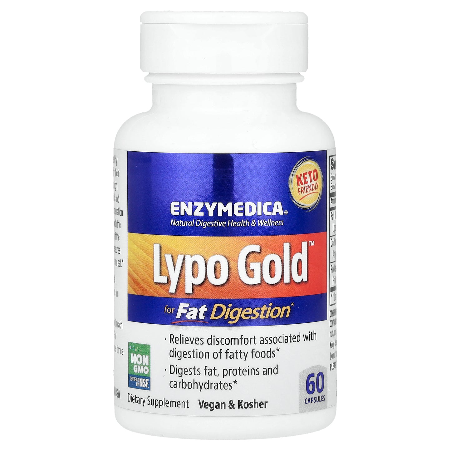 Enzymedica, Lypo Gold™, For Fat Digestion, 60 Capsules