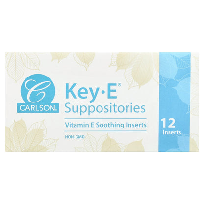 Carlson, Key-E® Suppositories, 12 Inserts