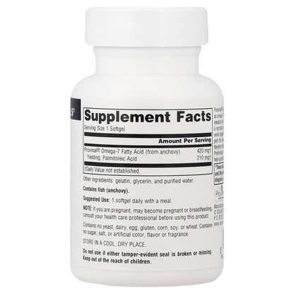 Source Naturals, Provinal® Omega-7, 30 Softgels