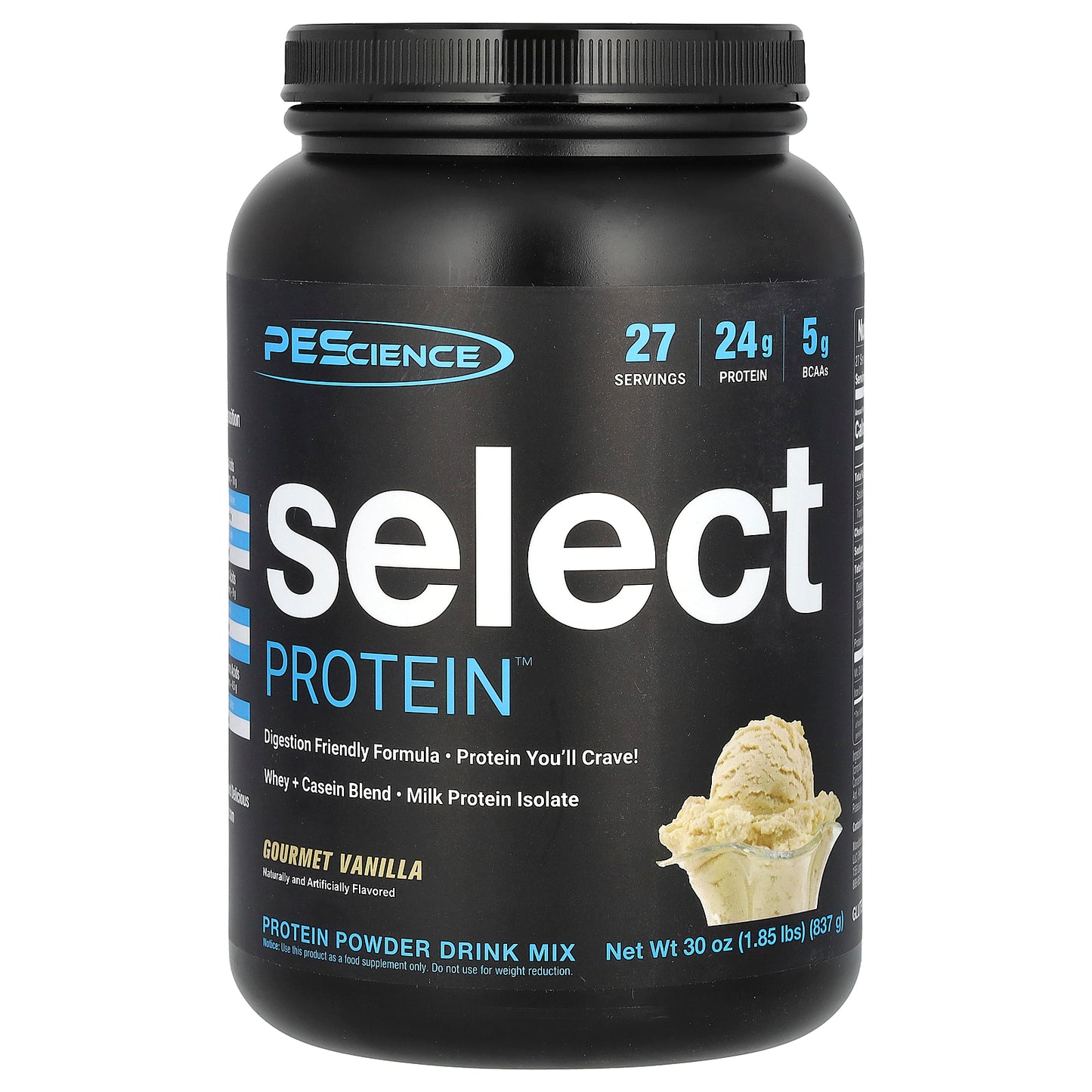 PEScience, Select Protein™ Powder Drink Mix, Gourmet Vanilla, 1.85 lbs (837 g)