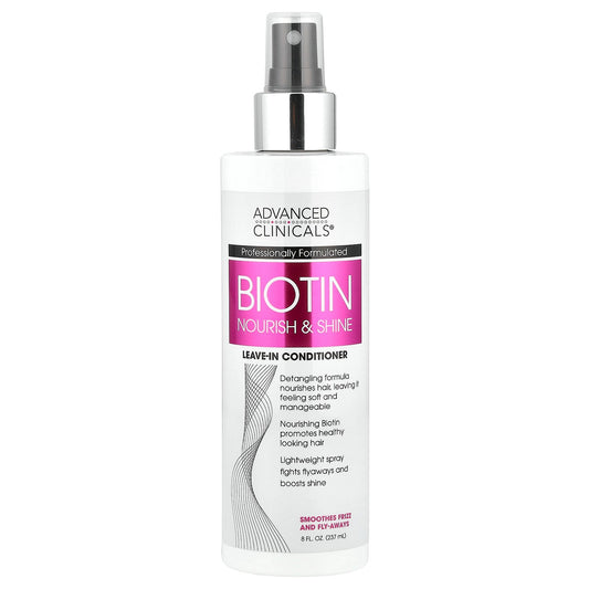 Advanced Clinicals, Biotin, Leave-In Conditioner , 8 fl oz (237 ml)