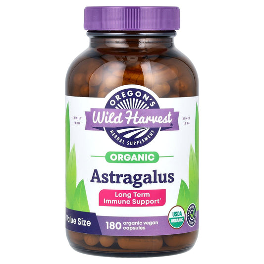 Oregon's Wild Harvest, Organic Astragalus, 180 Organic Vegan Capsules