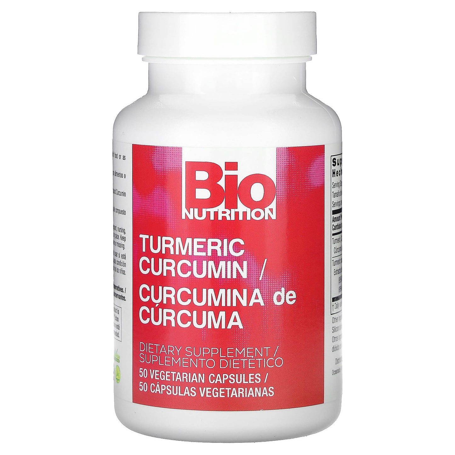 Bio Nutrition, Turmeric Curcumin, 50 Vegetarian Capsules