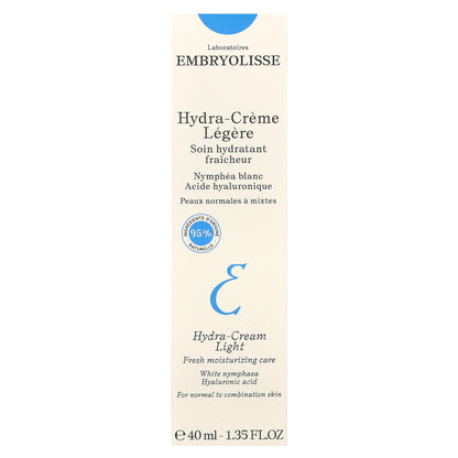 Embryolisse, Hydra-Cream Light, Fresh Moisturizing Care, 1.35 fl oz (40 ml)