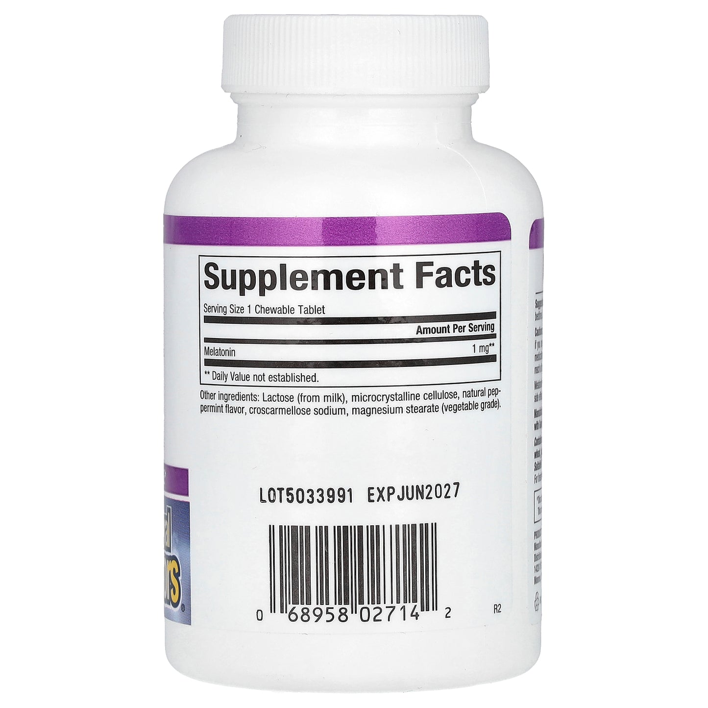 Natural Factors, Stress-Relax, Melatonin, 1 mg, 180 Chewable Tablets