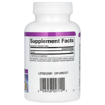 Natural Factors, Stress-Relax, Melatonin, 1 mg, 180 Chewable Tablets