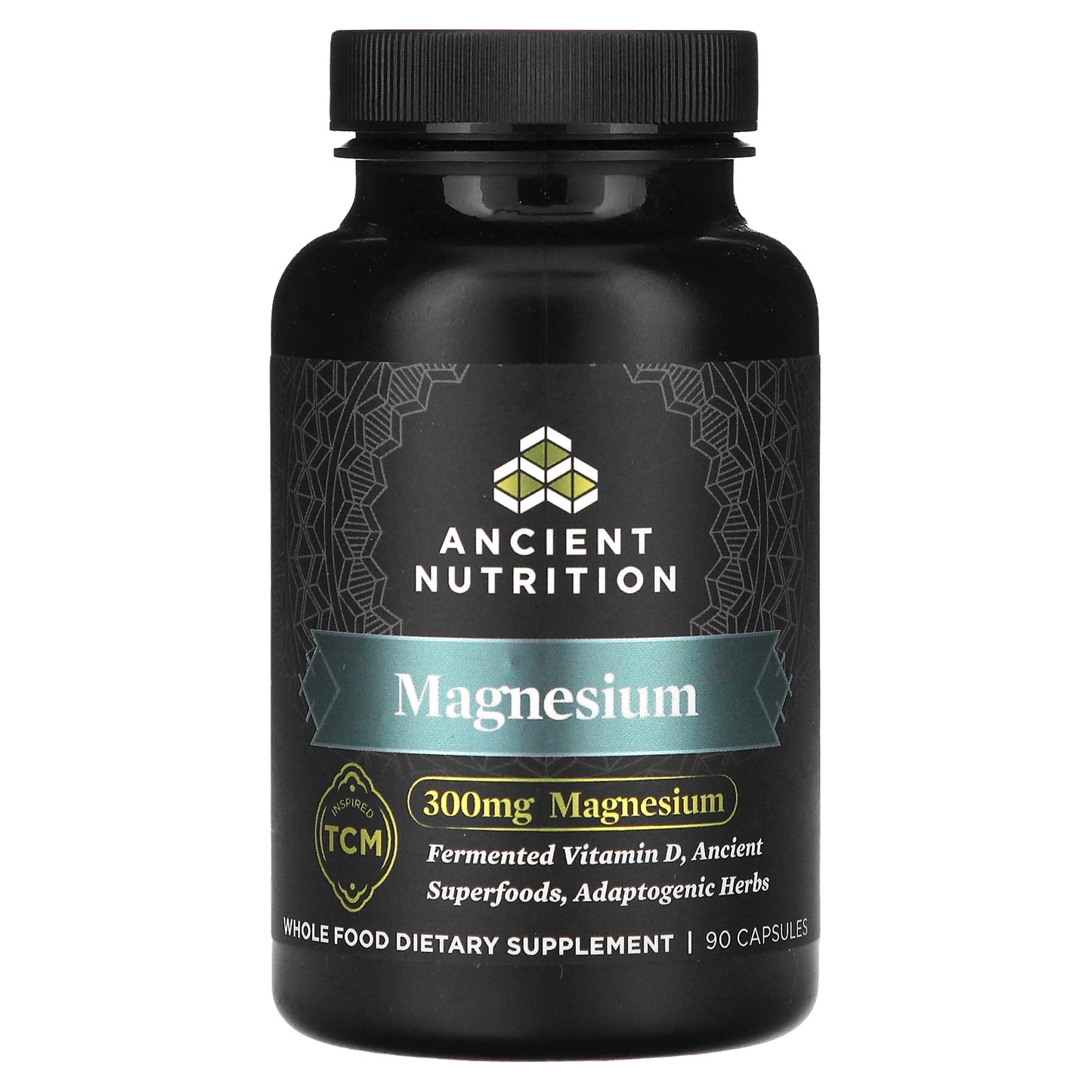 Ancient Nutrition, Magnesium, 300 mg, 90 Capsules (100 mg per Capsule)