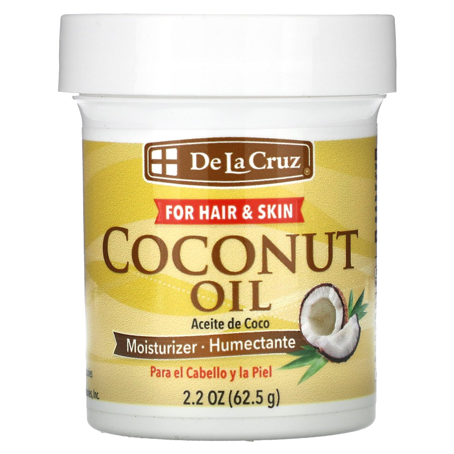 De La Cruz, Coconut Oil, Moisturizer, 2.2 oz (62.5 g)