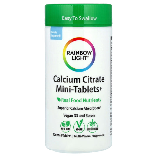 Rainbow Light, Calcium Citrate Mini-Tablets+, 120 Mini-Tablets